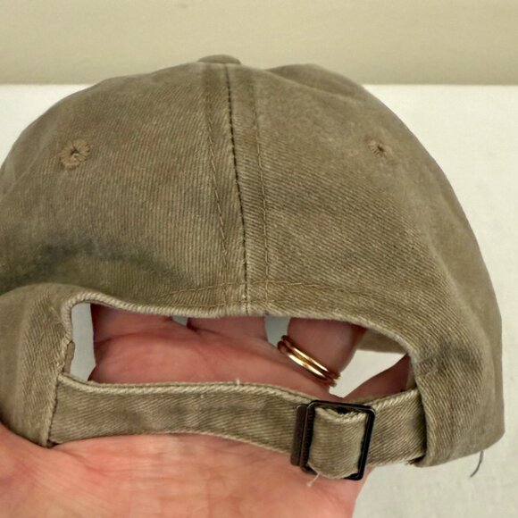 Music Note Hat Khaki Tan Graphic Print Treble Clef Baseball Cap by Infashule - Picture 5 of 11